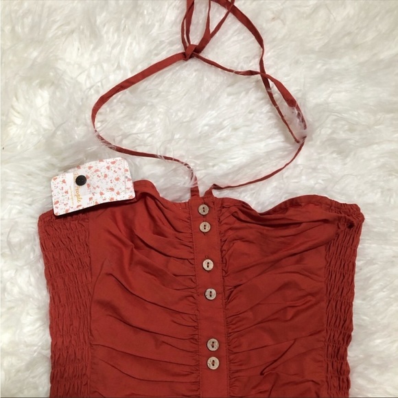 Free People Orange Mini Dress - Picture 9 of 14